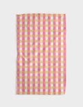 Table for Two Pink Tea Towel
