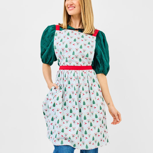 Adult Apron Peppermint Pine
