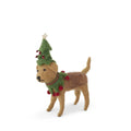 Brown Wool Dog w/ Hat