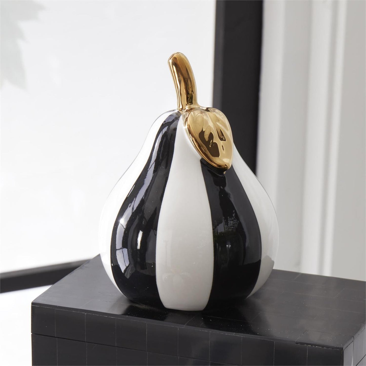 Black & White Striped Pear
