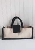 Jute/Cotton Wine Bottle Bag