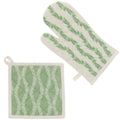 Leaf And Stem Cotton Pot Holder