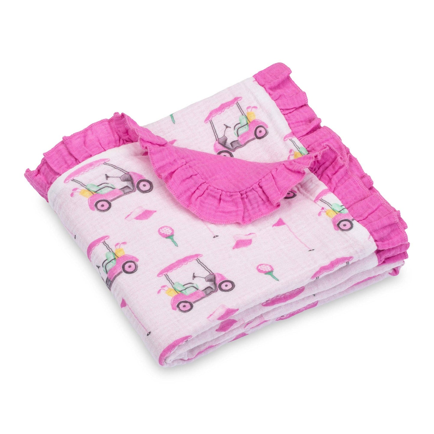Muslin Quilt Baby & Kids Ruffle Blanket Lil Miss Birdie