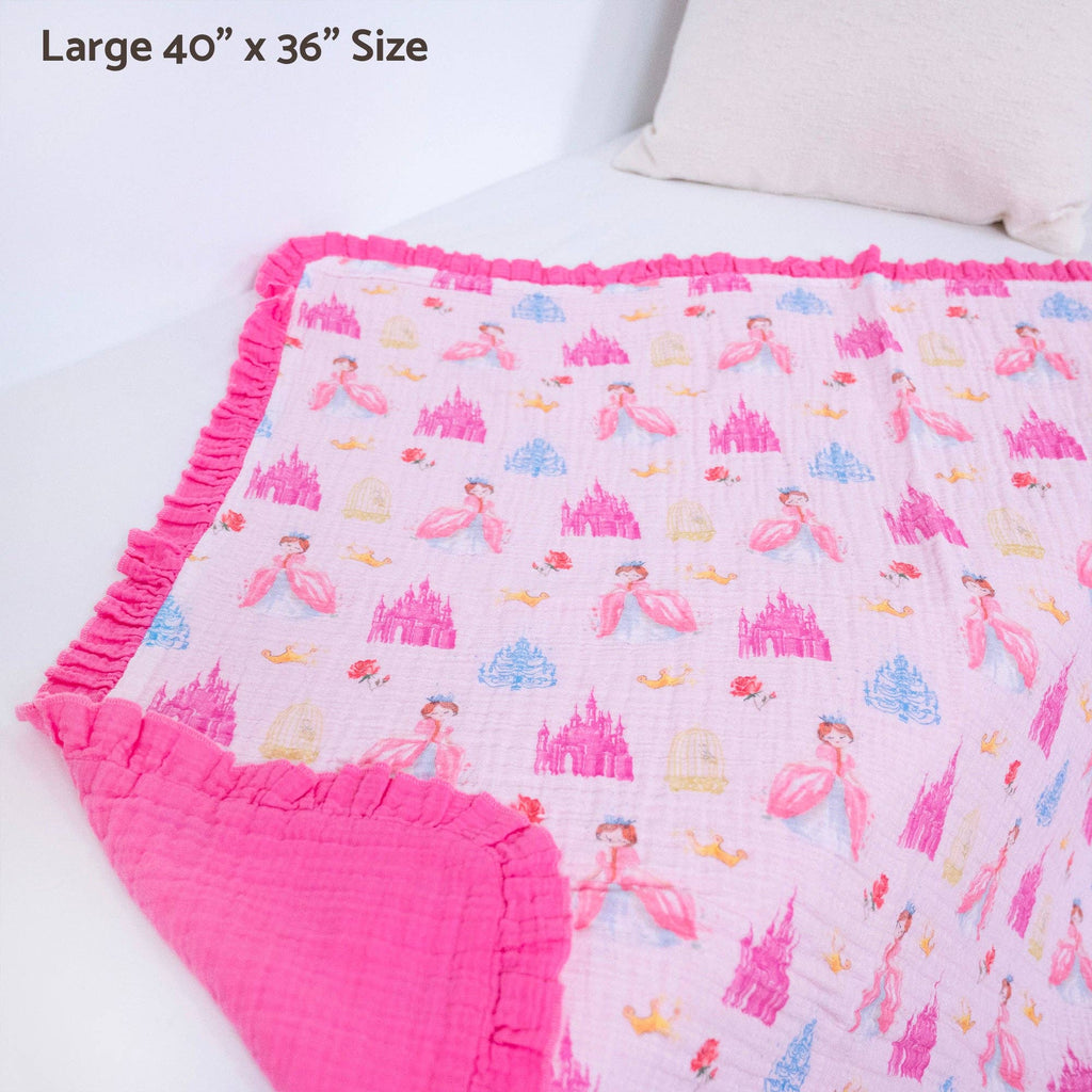 Muslin Quilt Baby & Kids Ruffle Blanket Tiara Time