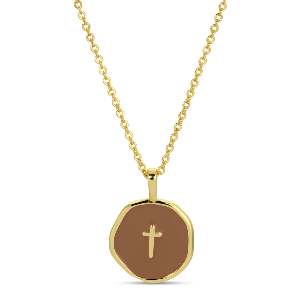 Tiny Cross Pendant Necklace