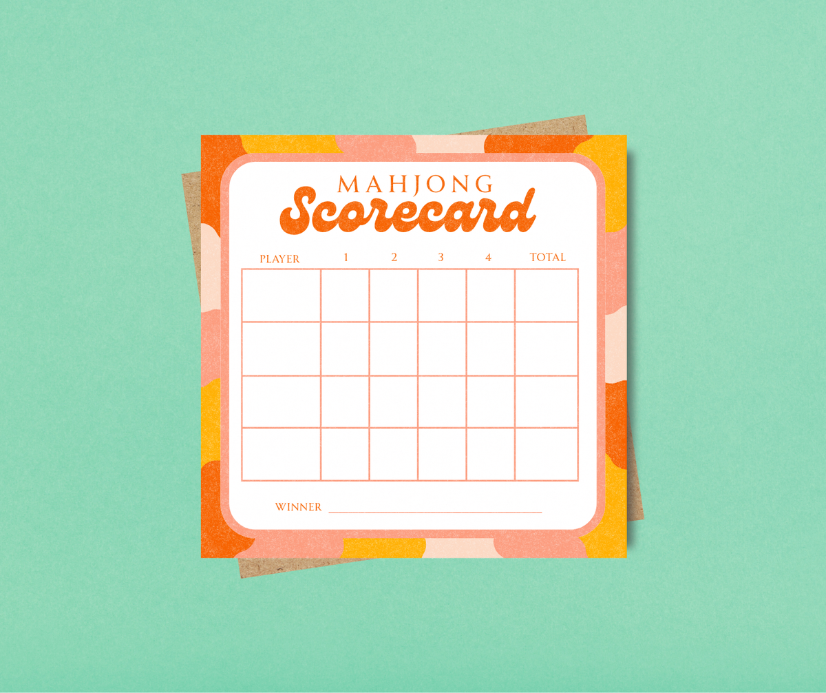 Mahjong Scorecard Notepad