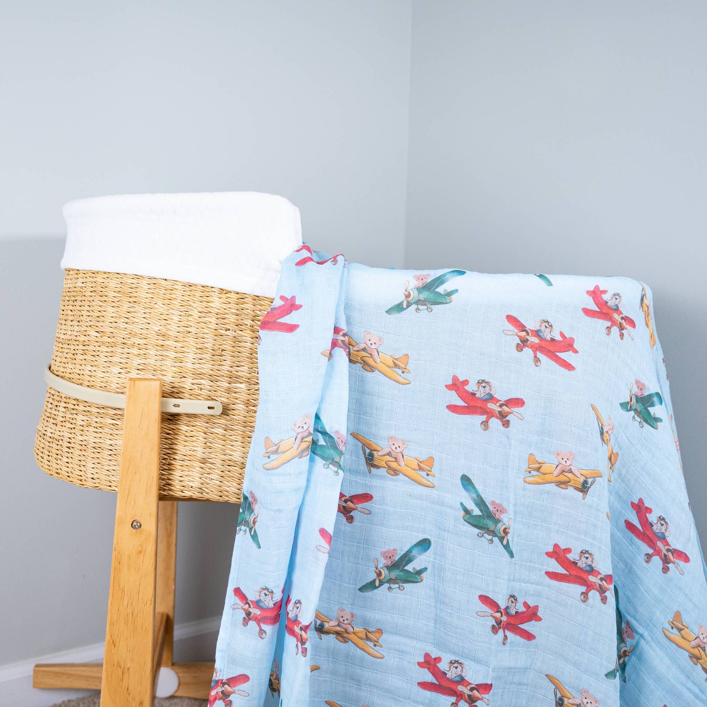 Pilot Paws Baby Muslin Swaddle Blanket