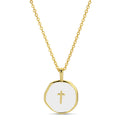 Tiny Cross Pendant Necklace