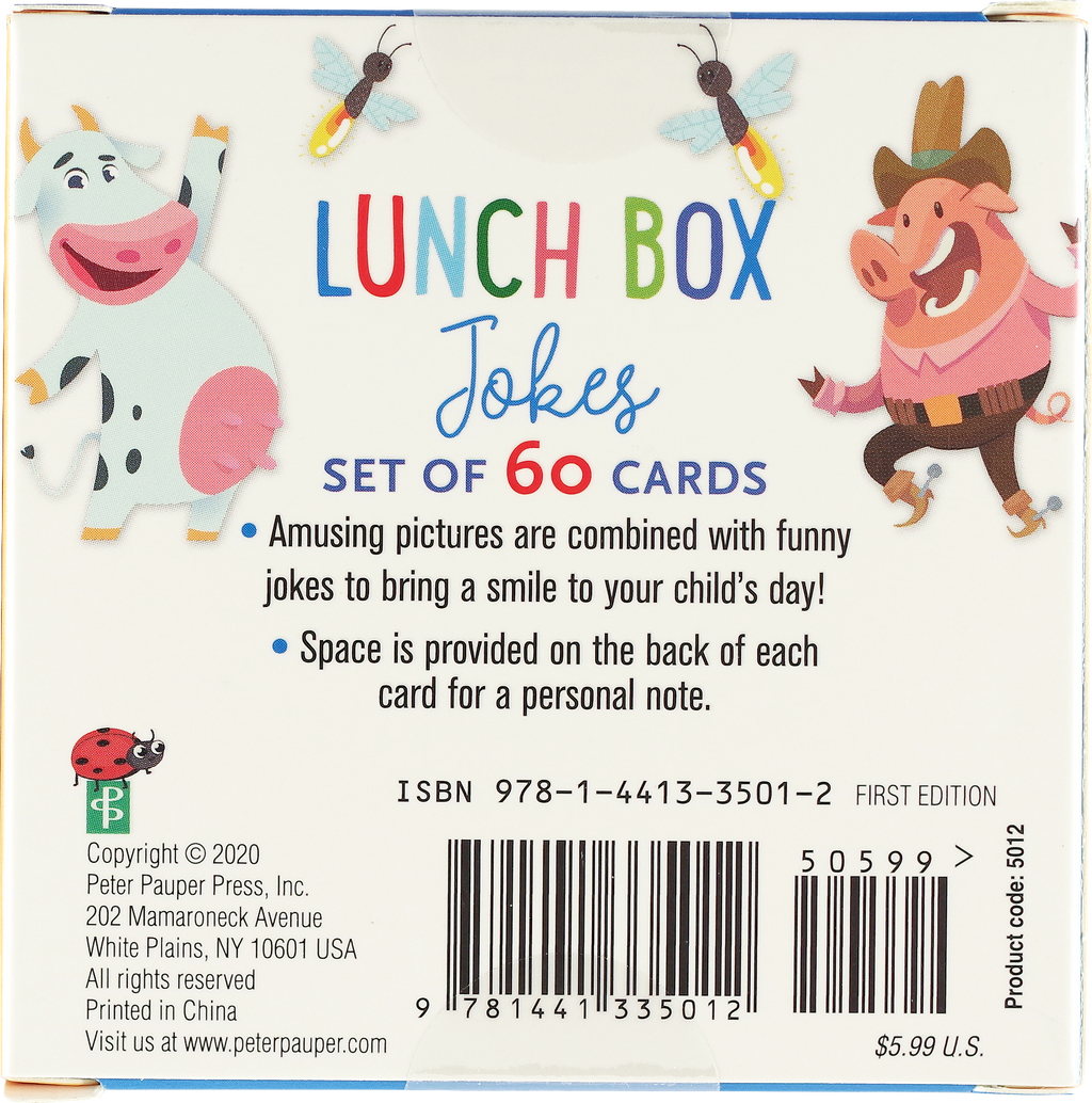 Lunch Box Jokes for Kids (Set of 60 Cards)