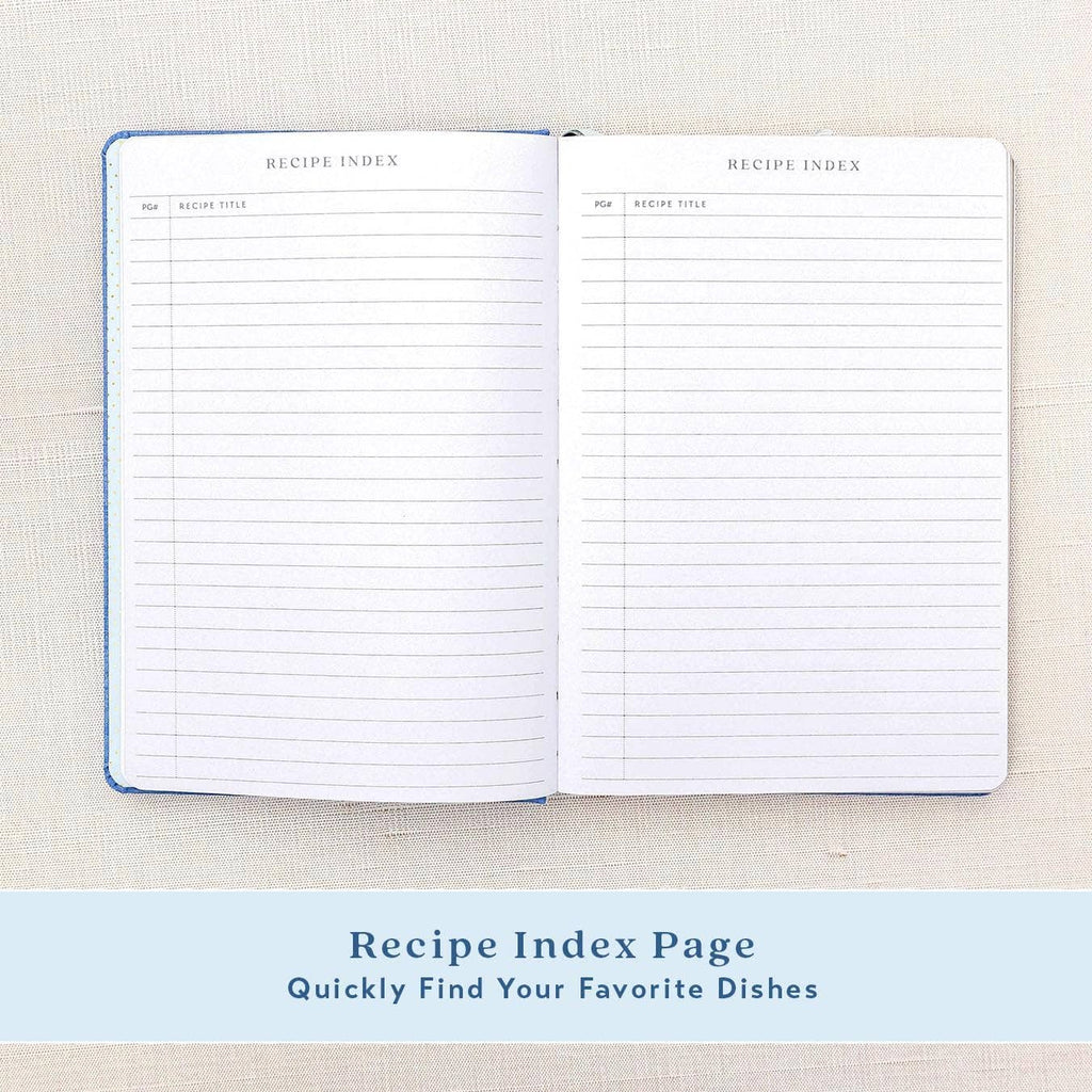 Blank Recipe Cooking Notebook - Sage