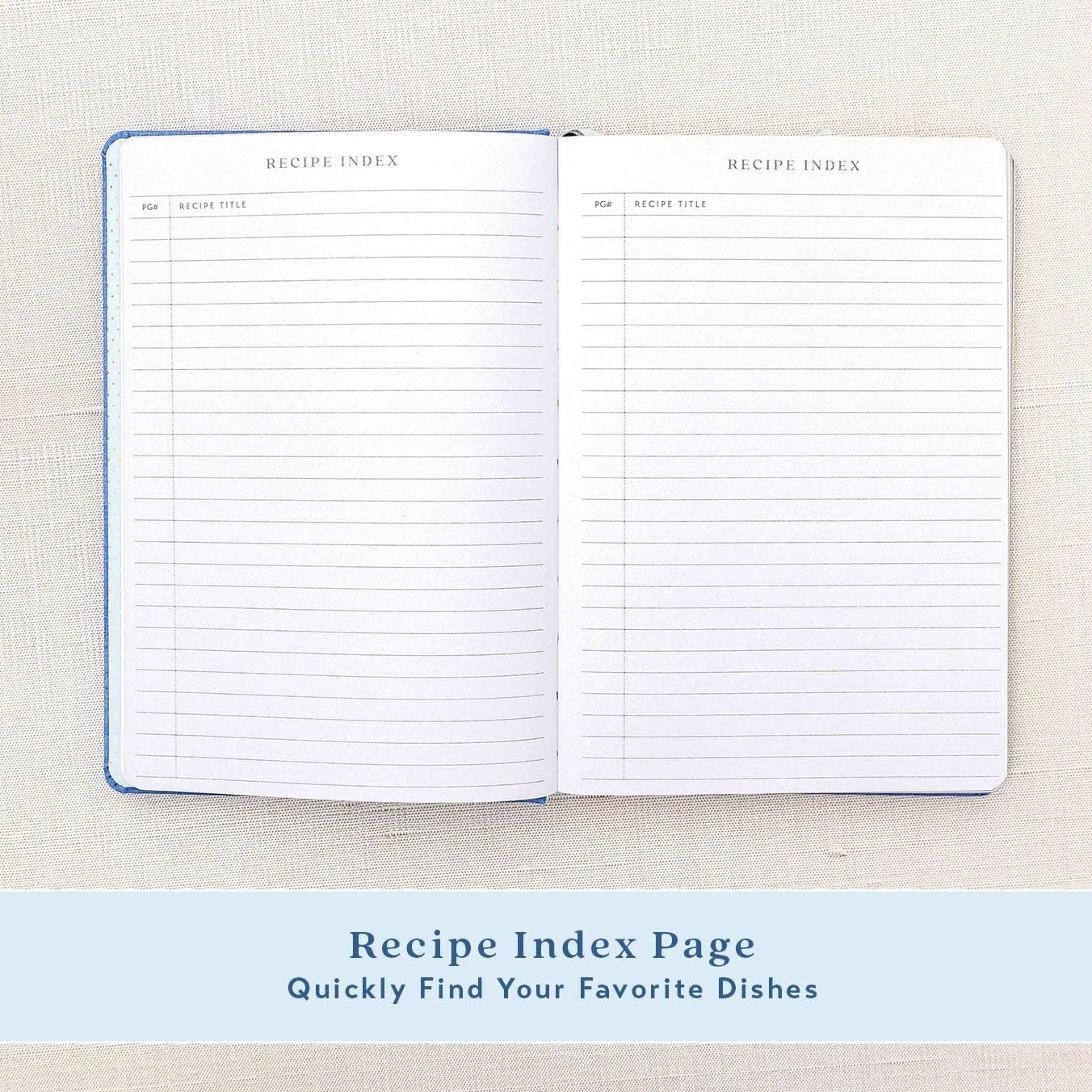 Blank Recipe Cooking Notebook - Sage
