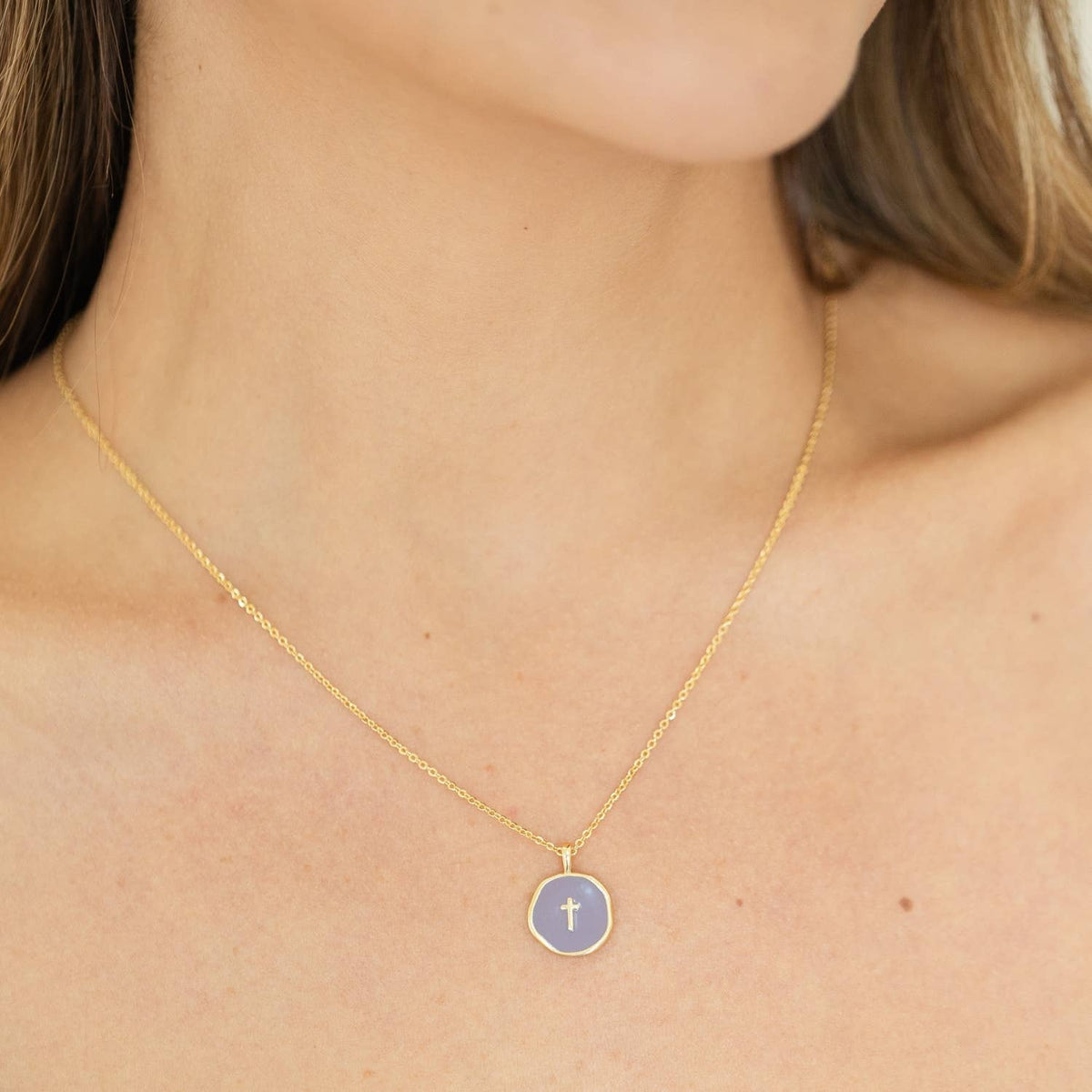 Tiny Cross Pendant Necklace