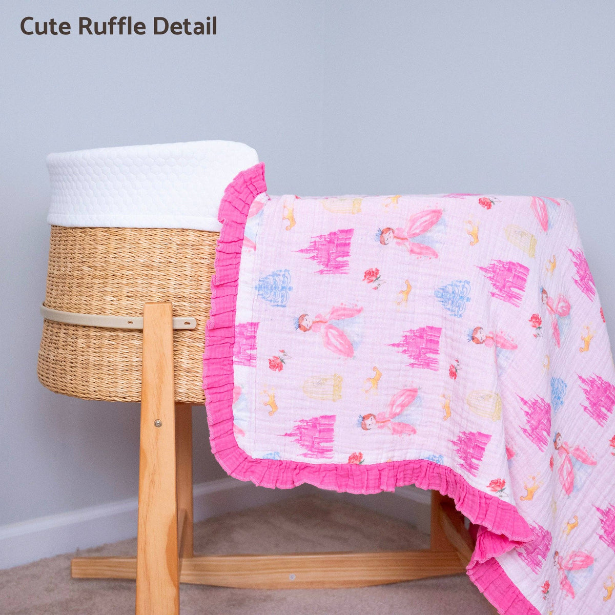 Muslin Quilt Baby & Kids Ruffle Blanket Tiara Time
