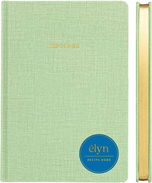 Blank Recipe Cooking Notebook - Sage