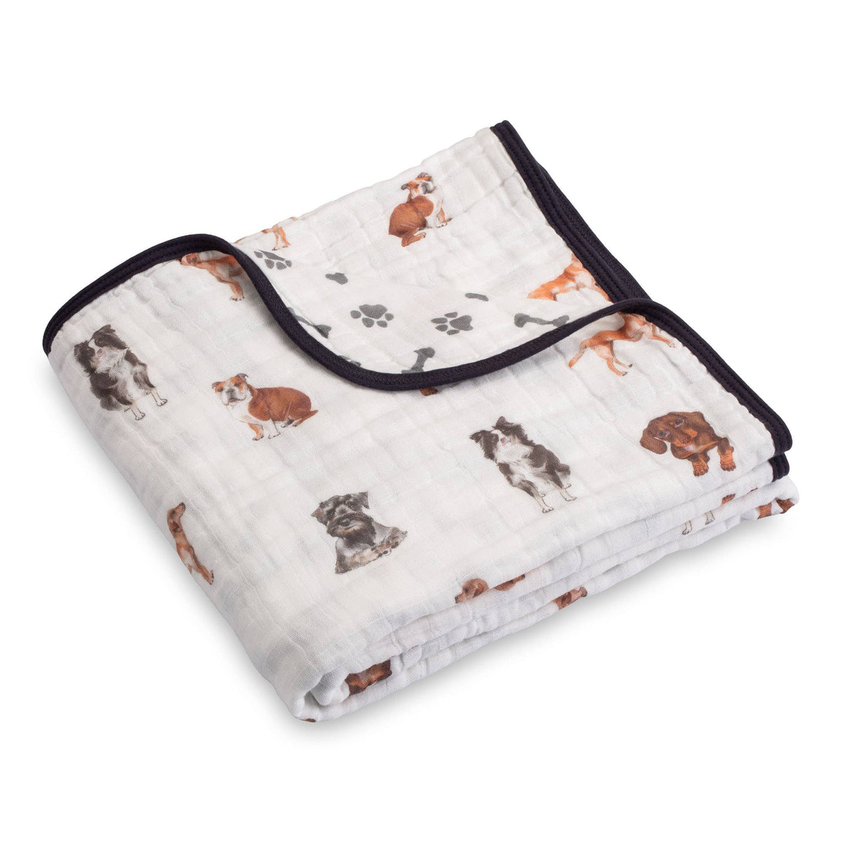 Adorable Dog Baby Toddler Muslin Quilt