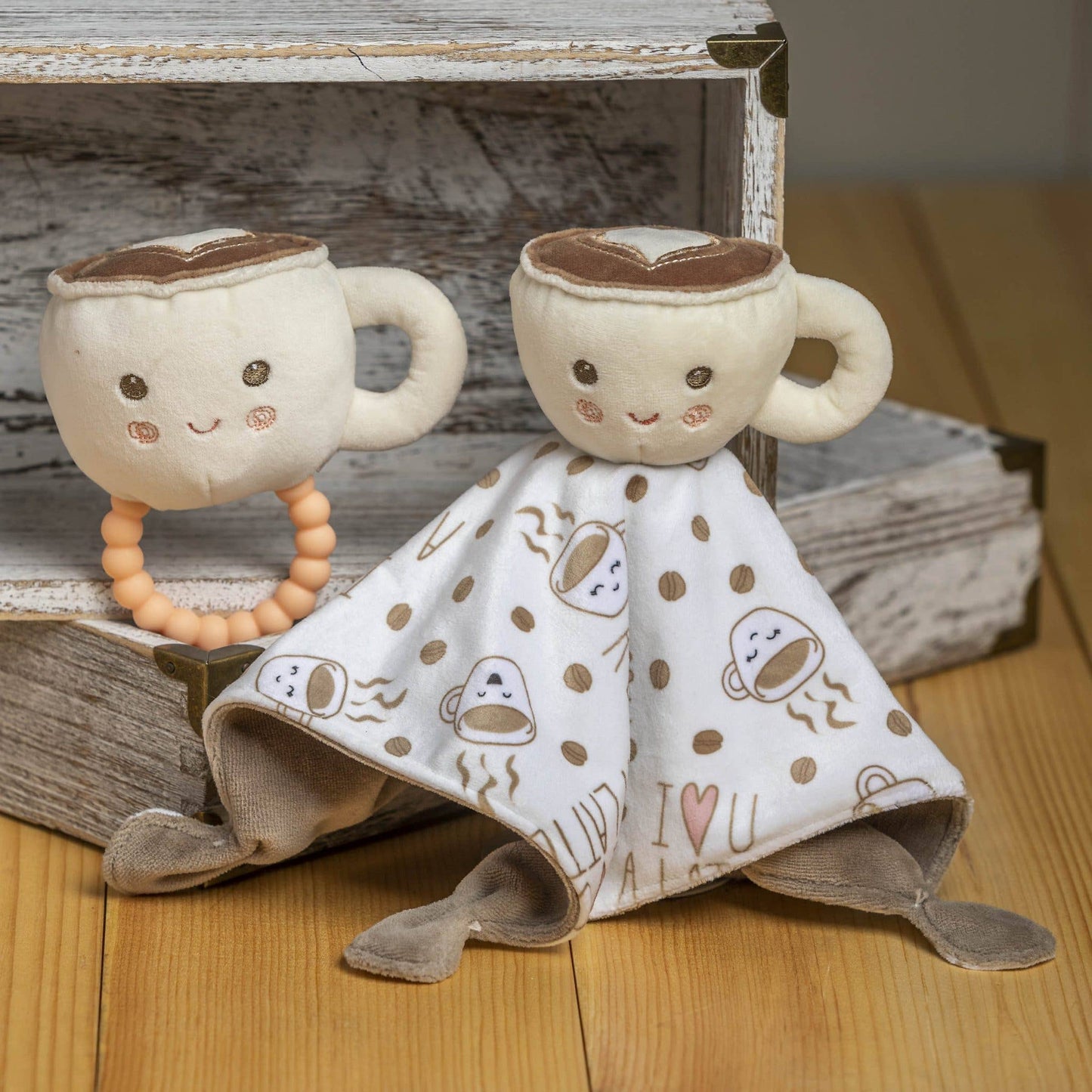 Sweet Soothie Hot Latte Teether Rattle