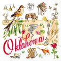 Paper Cocktail Napkins 20 ct OK OKLAHOMA State Collection