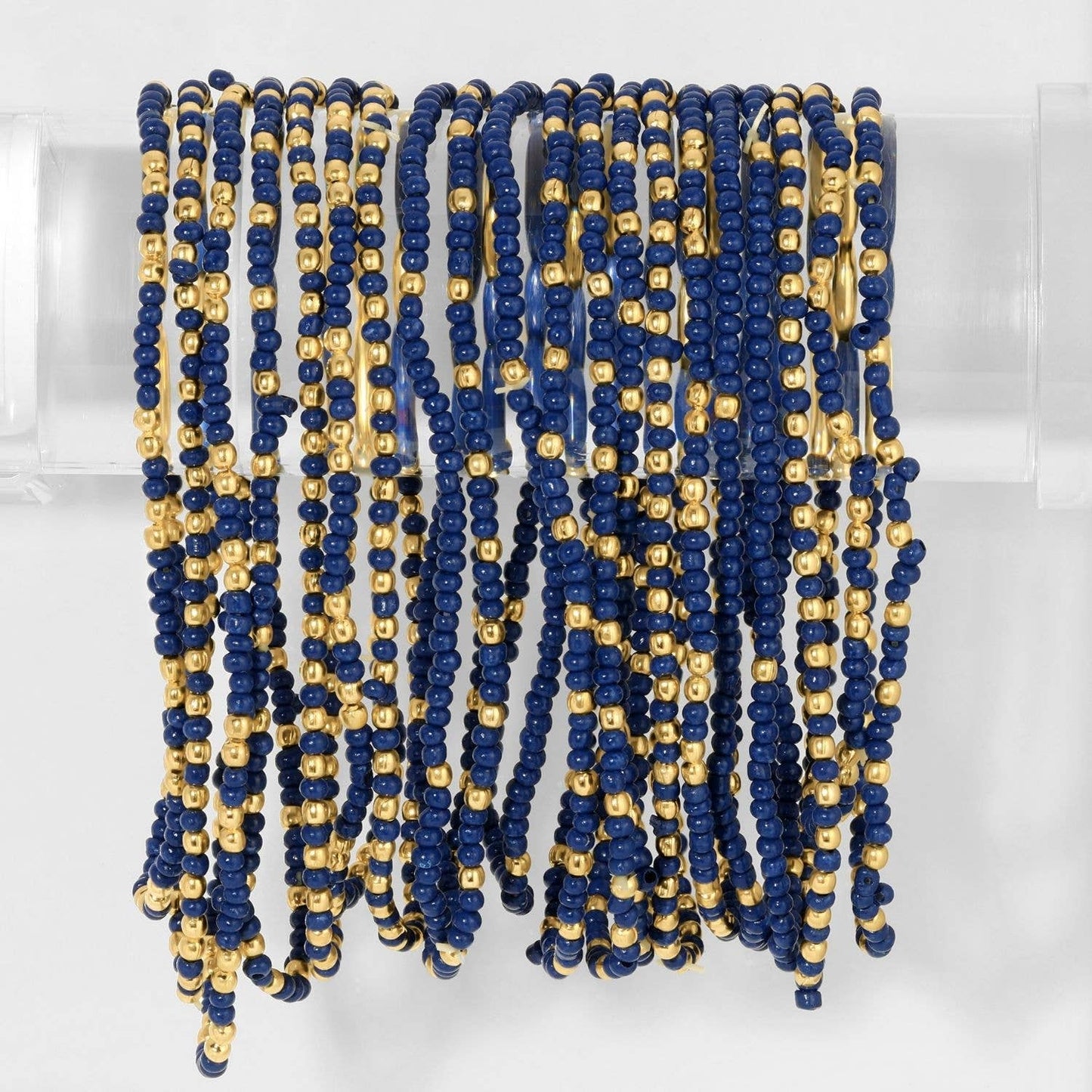 Stretch Seed Bead Solid Game Day Bracelets