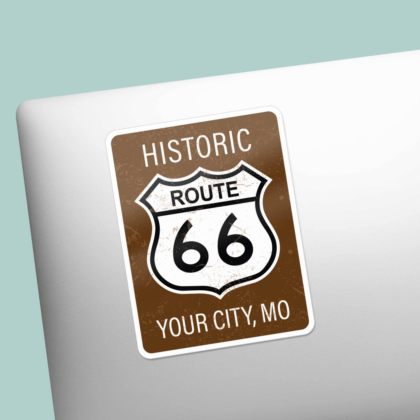 Custom Route 66 Stickers - Name Drop Travel Decals