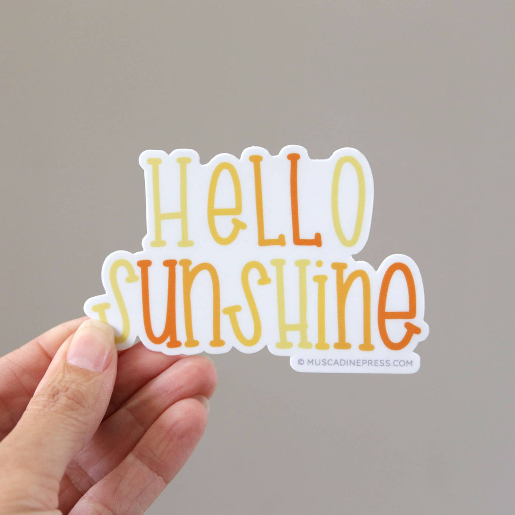 Vinyl Sticker, Hello Sunshine