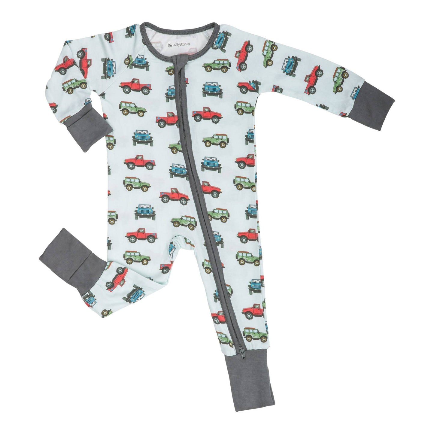 Bamboo Baby Convertible Zipper Pajama  Adventure is Calling