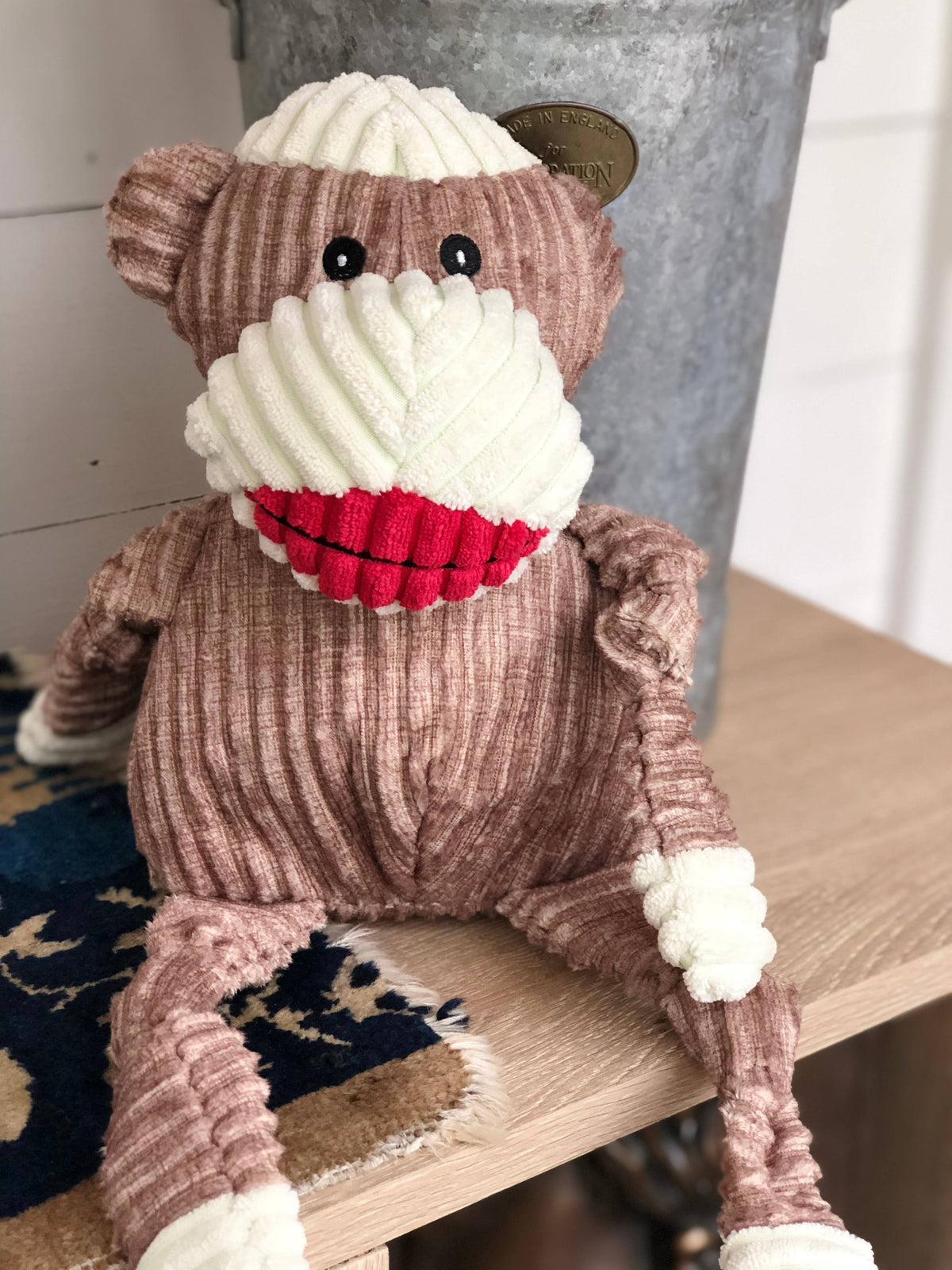 Stuey Sock Monkey Knottie®  Plush Dog Toy