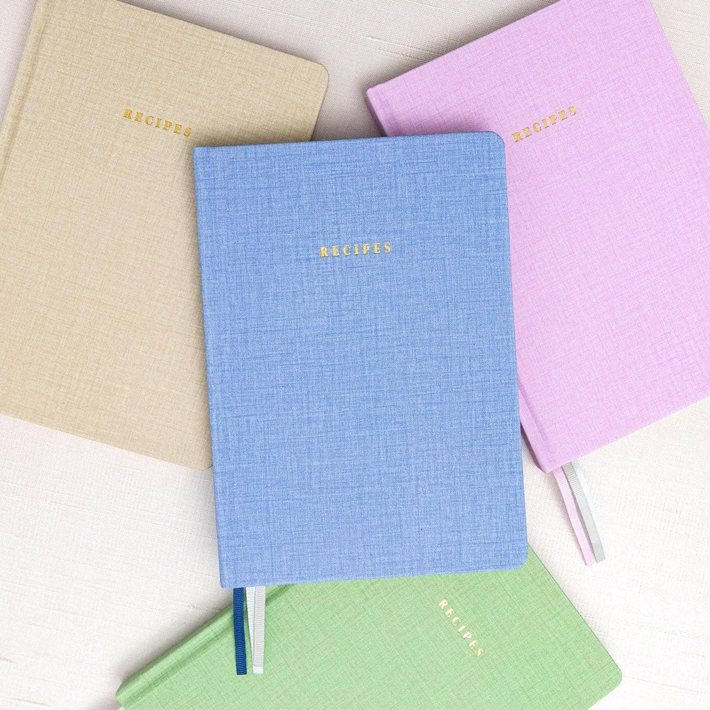 Blank Recipe Cooking Notebook - Sage