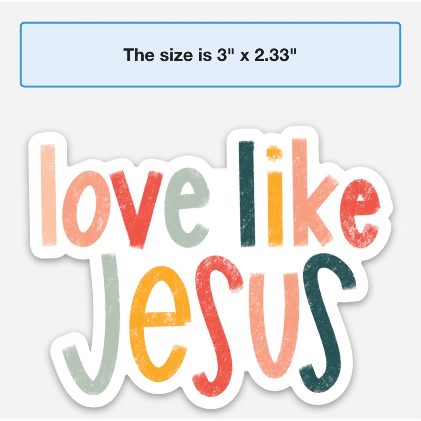 Love like Jesus sticker | Christian faith stickers & decals