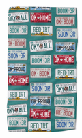 Oklahoma License Plate Kitchen Towel
