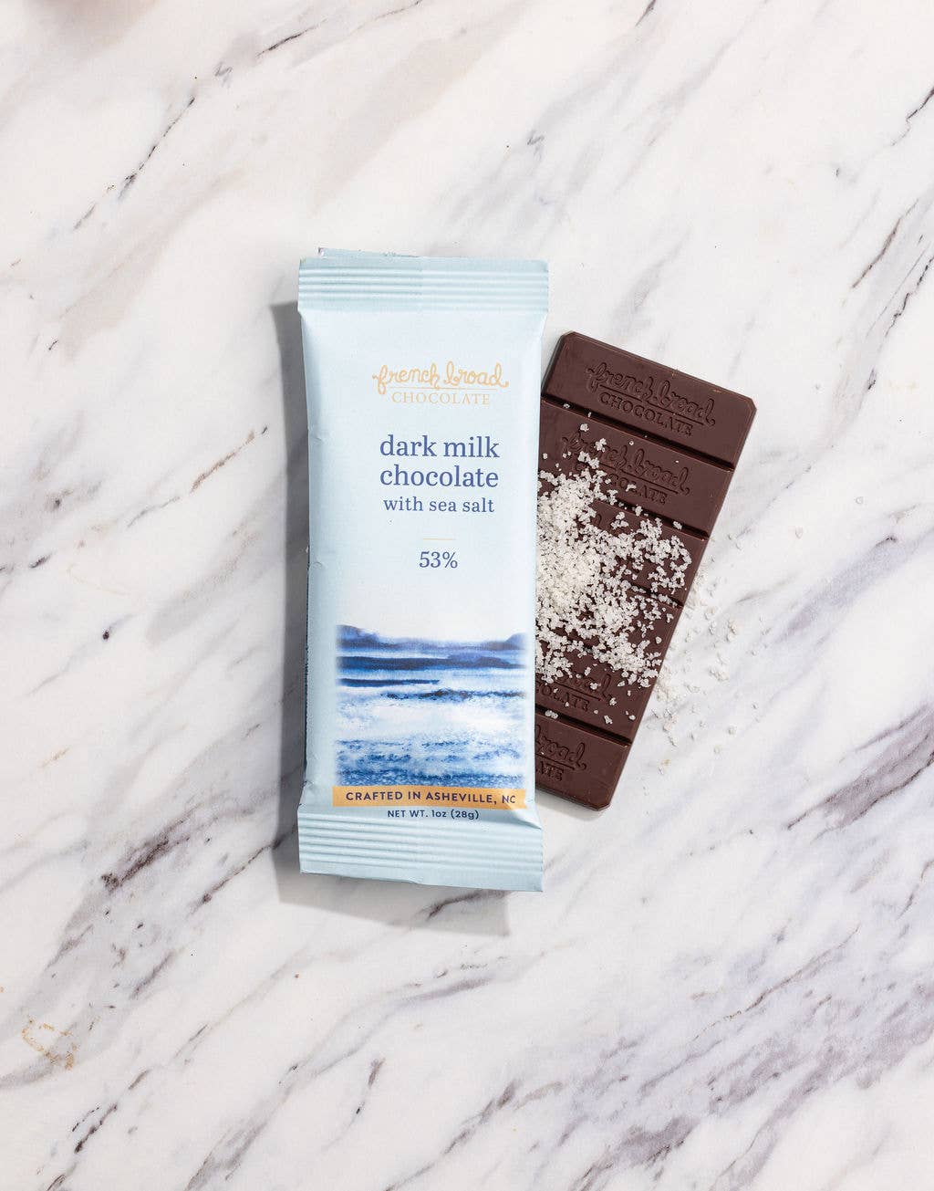 Dark Milk with Sea Salt Chocolate 53% - 28g
