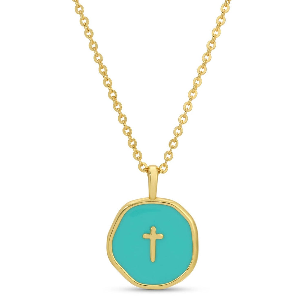 Tiny Cross Pendant Necklace