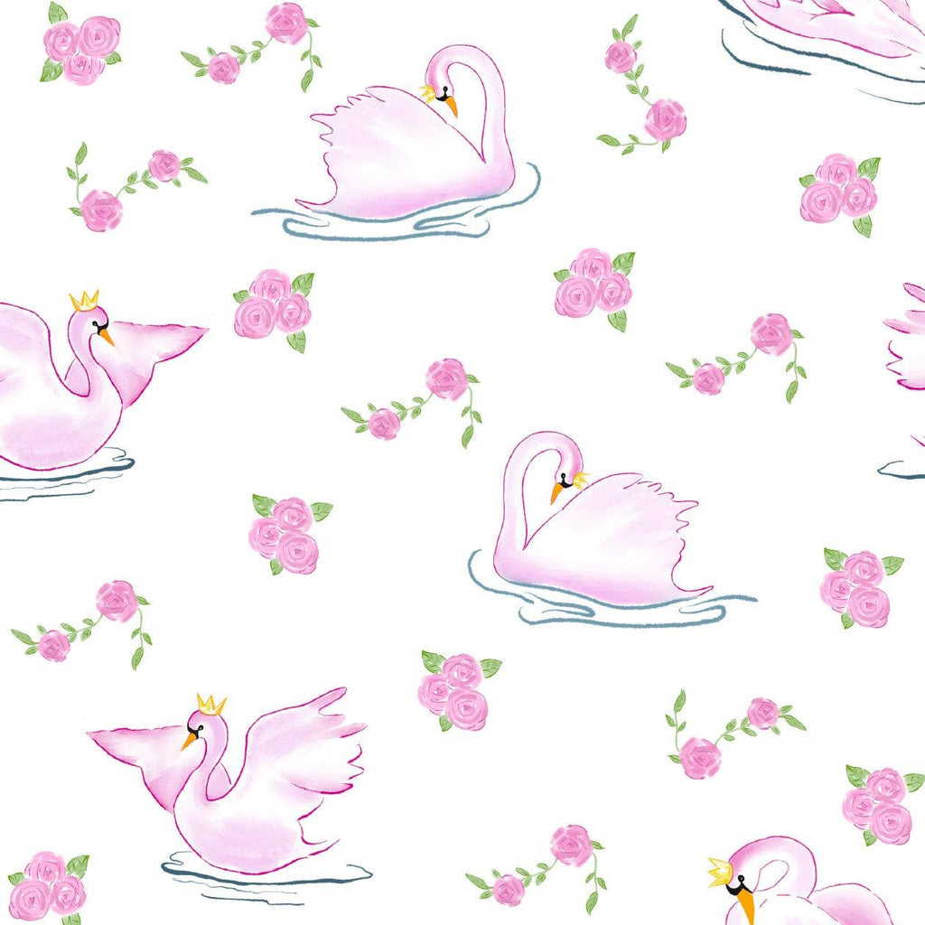 Bamboo Baby Convertible Ruffle Zipper Pajama Swan Soiree