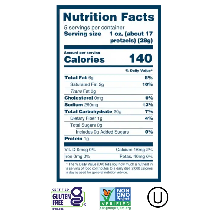 Grain Free Pretzels Mini Bags Variety Pack 36ct