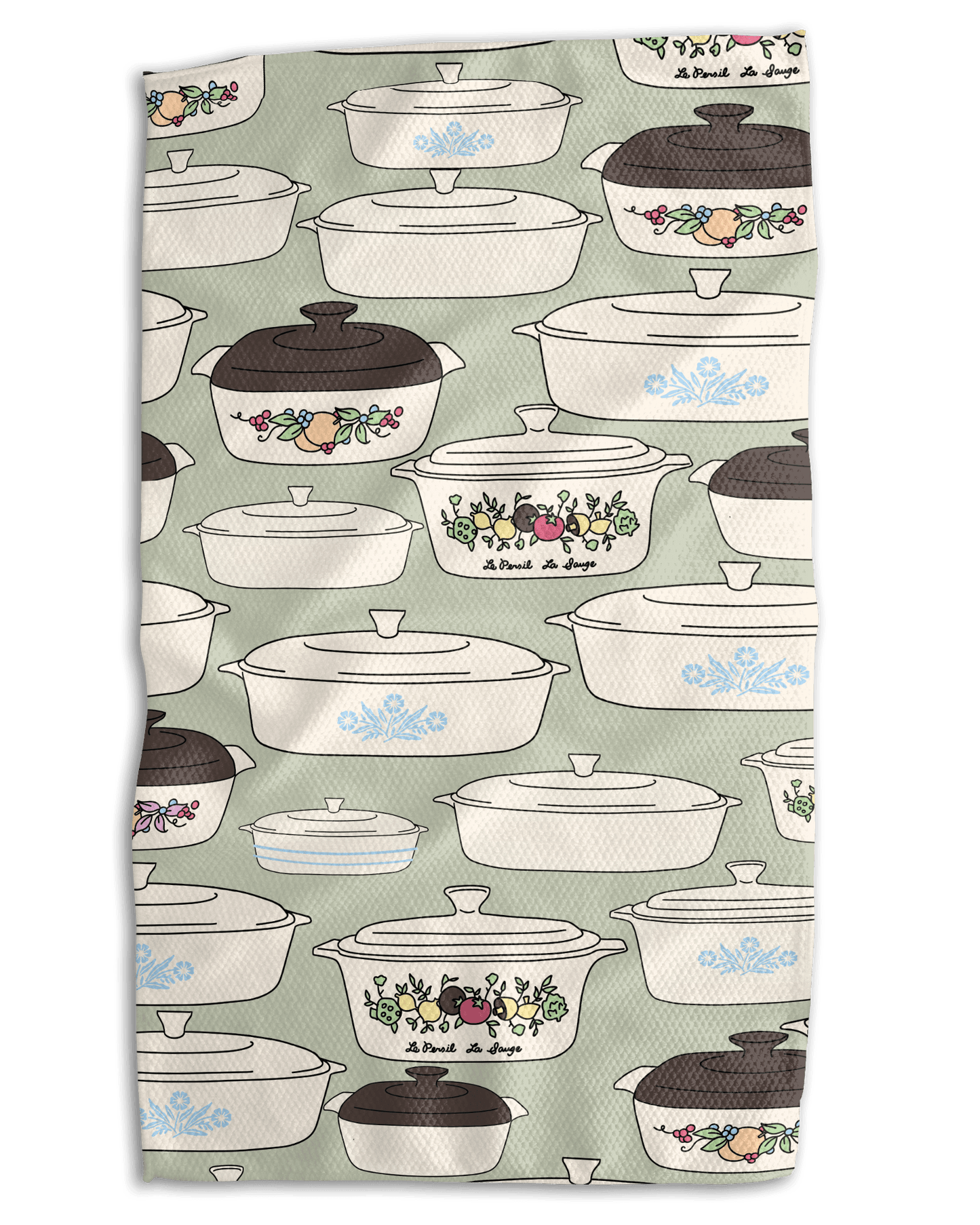 Mom's Corning Ware Kitchen Towel