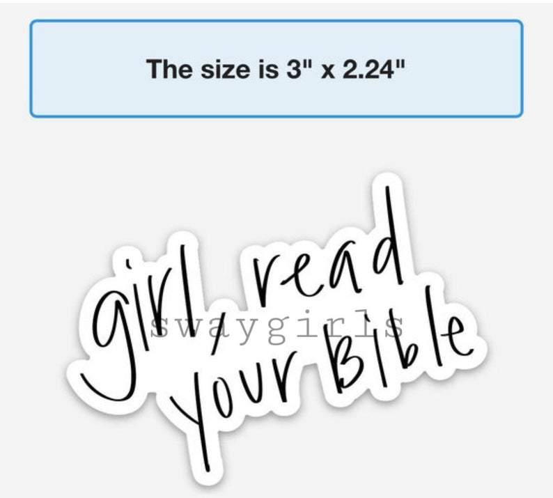 Girl Read Your Bible Sticker