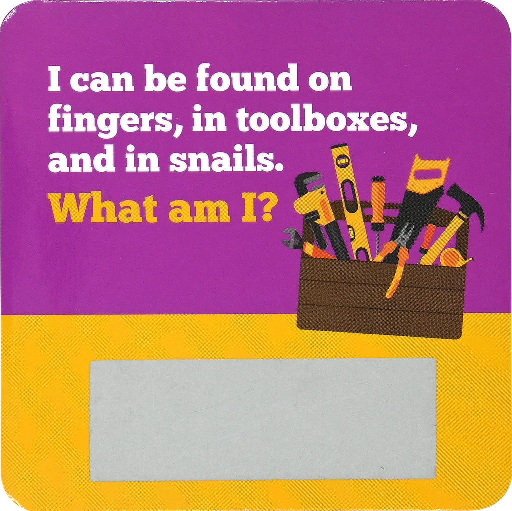 Lunch Box Riddles Scratch-Off Deck (Set of 60 cards)
