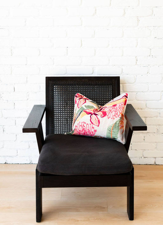 West Palm Linen Lumbar Pillow Cover