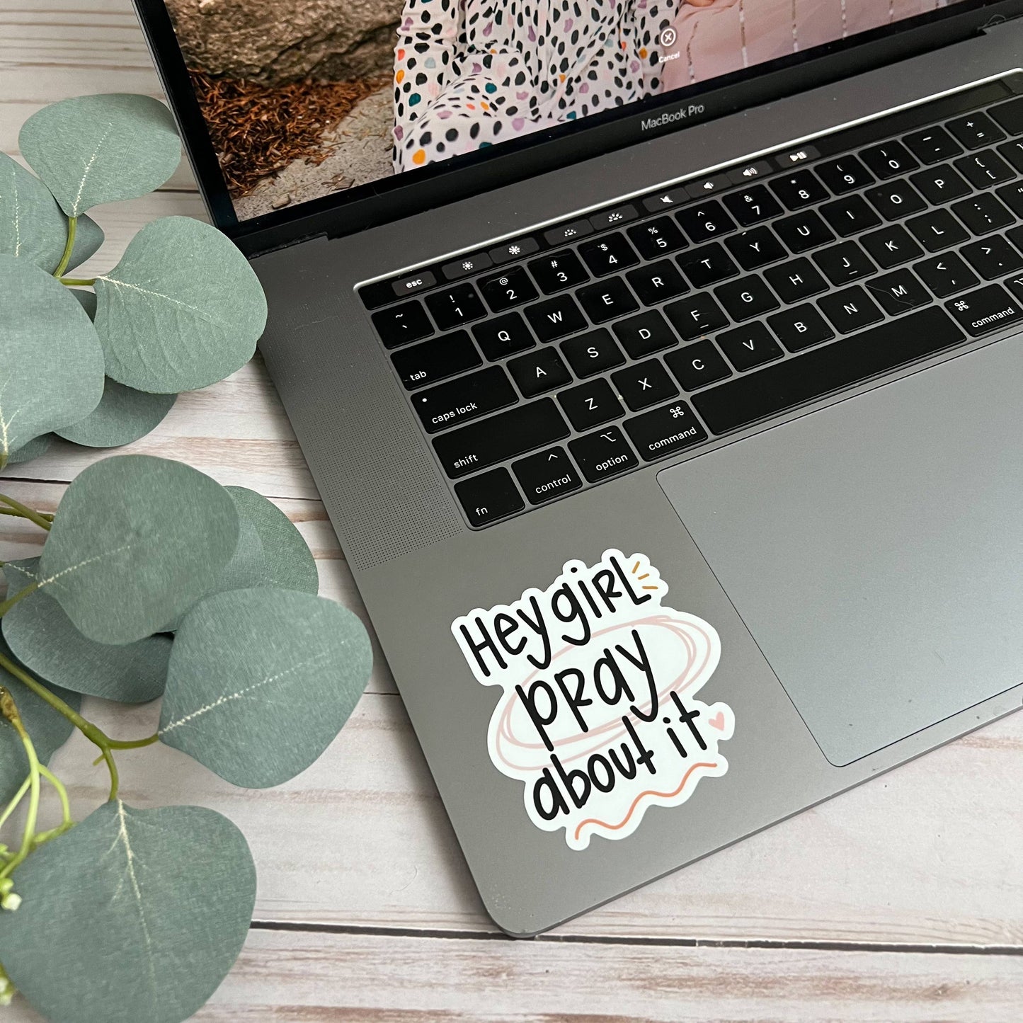 Girl Pray About It Sticker | Christian stickers