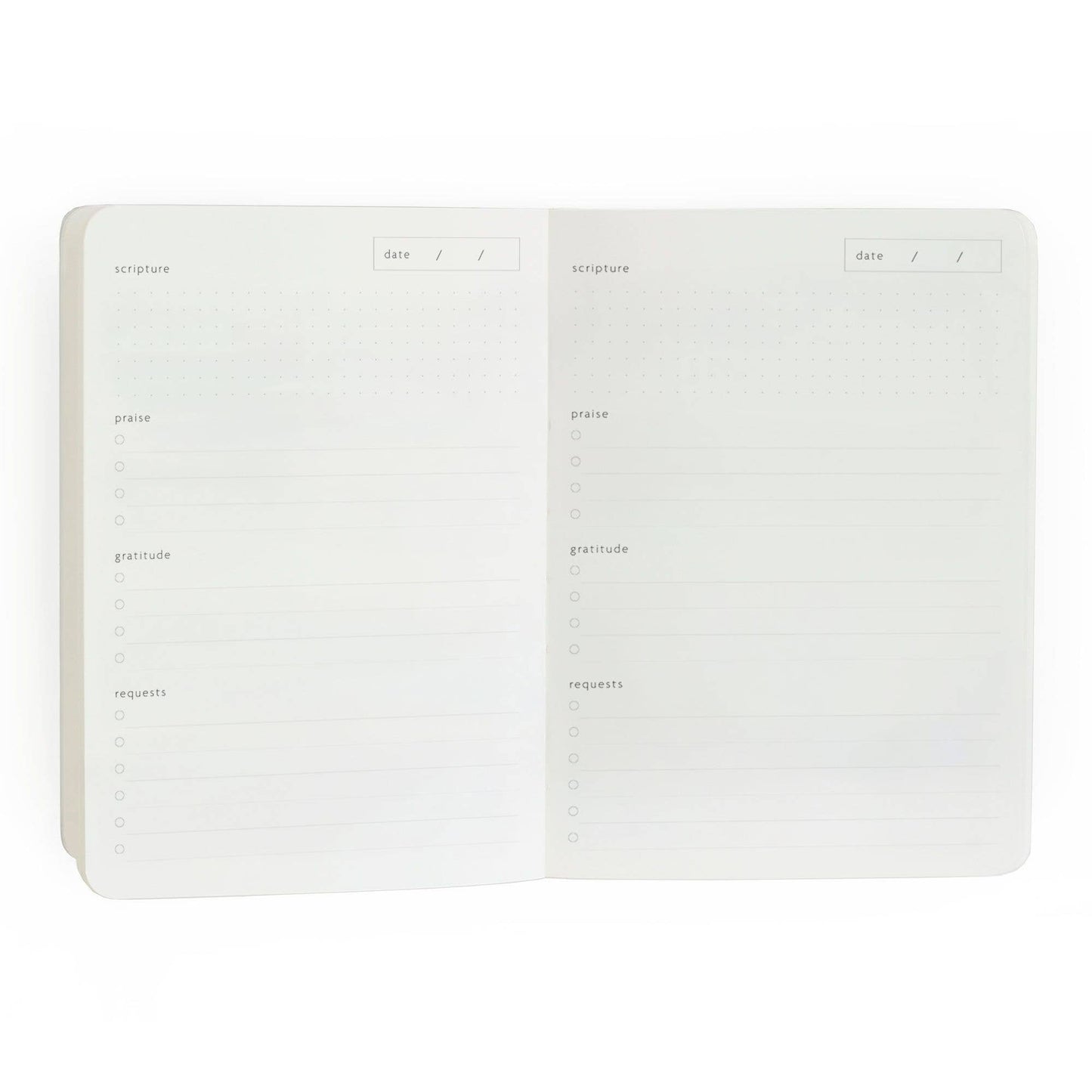 Guided Prayer & Reflection Journal - Dove Grey