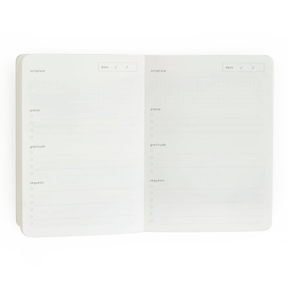 Guided Prayer & Reflection Journal - Dove Grey