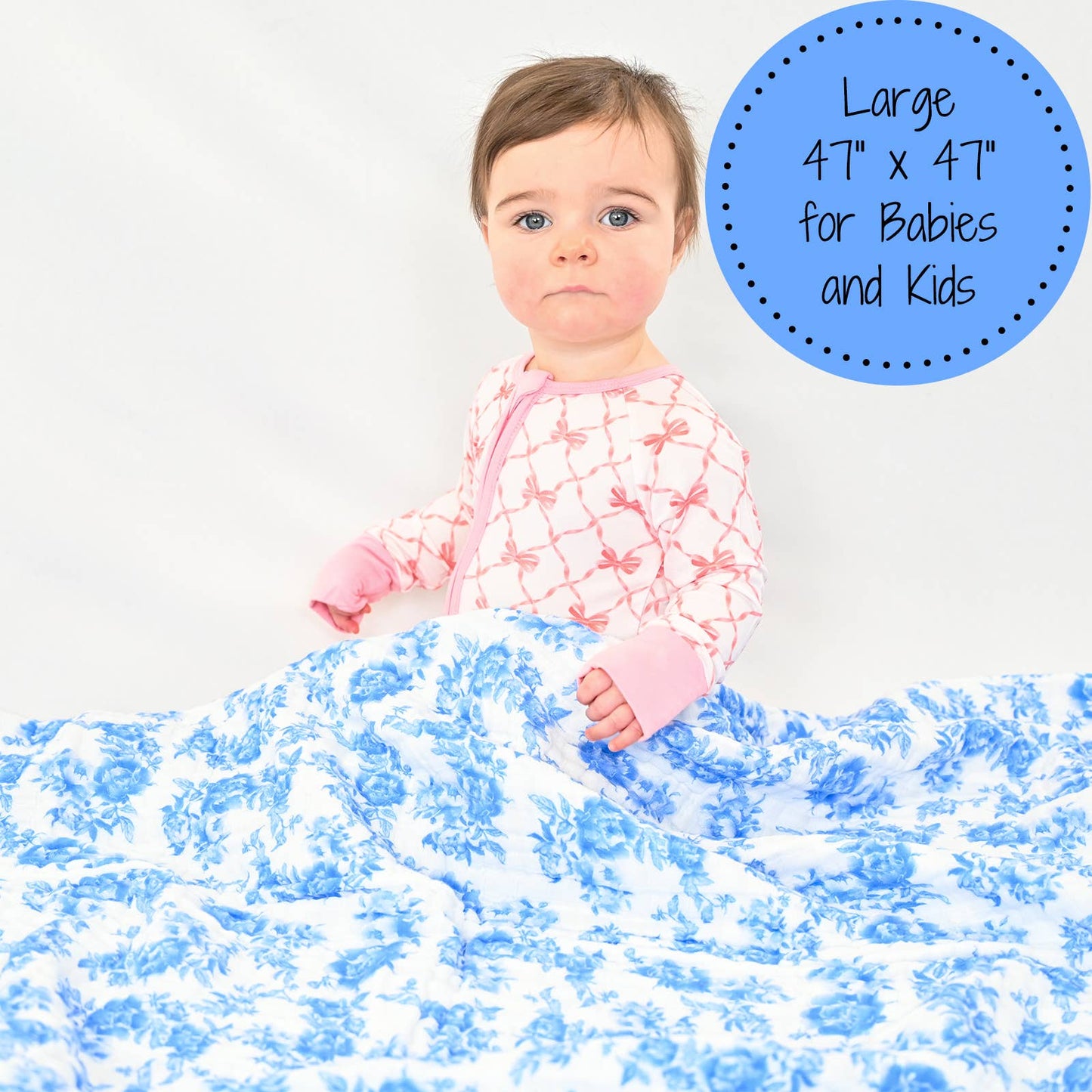 A Peony For Your Thoughts Baby Toddler Muslin Blanket