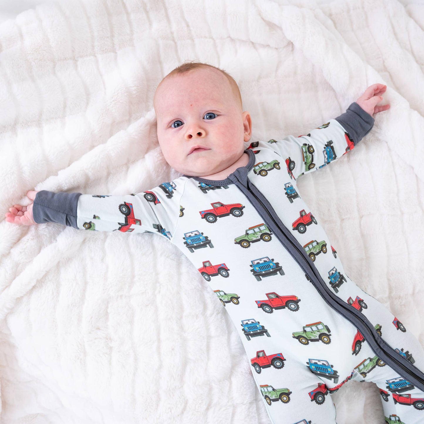 Bamboo Baby Convertible Zipper Pajama  Adventure is Calling
