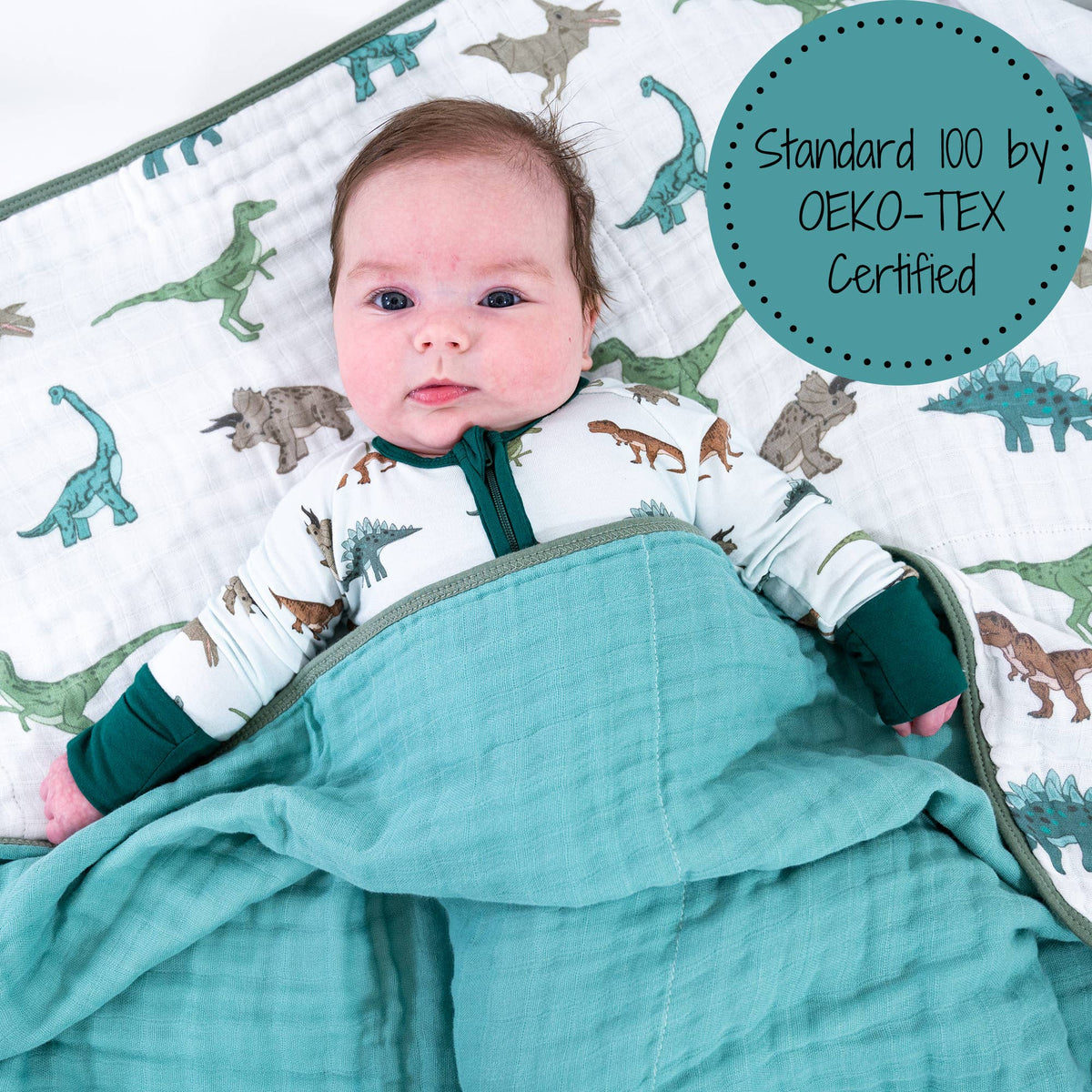 Dinosaur Toddler 100% Cotton Baby Toddler Muslin Blanket