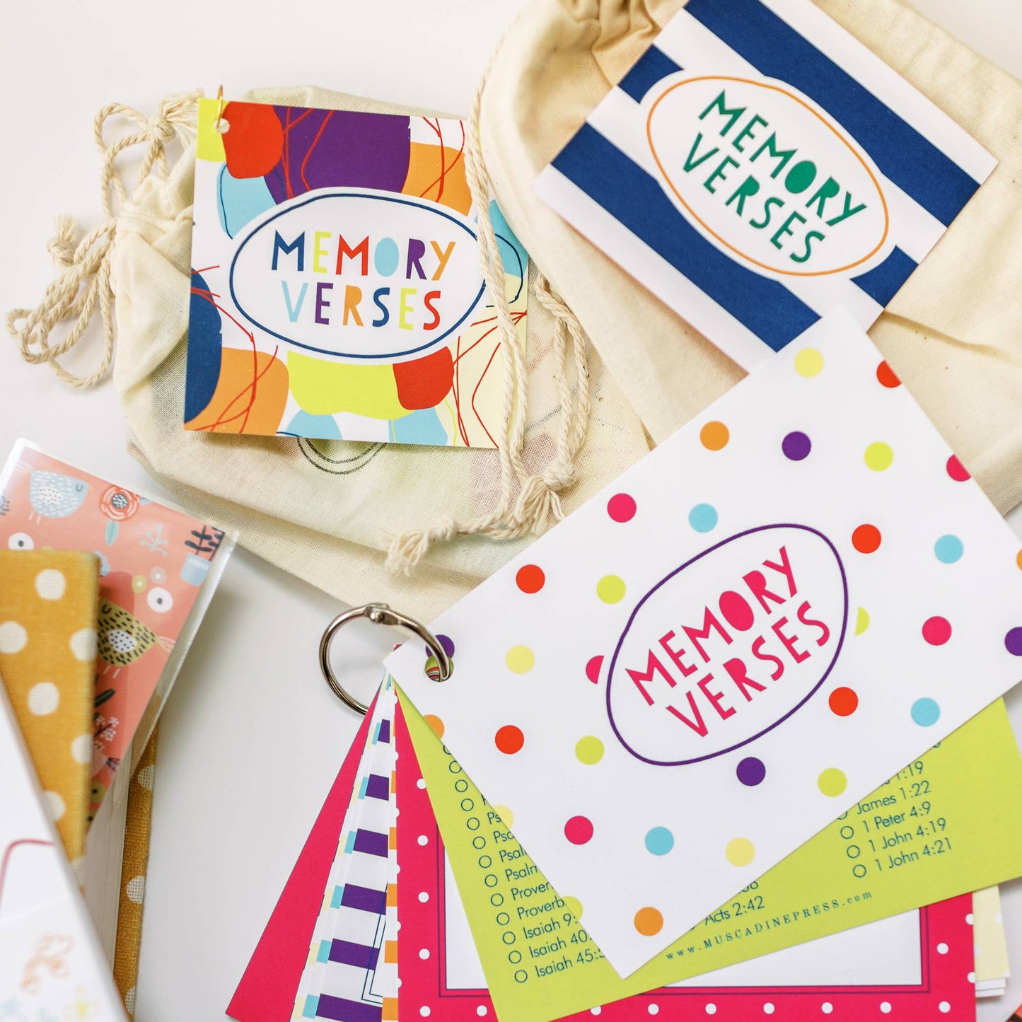 Memory Verse Ring, Rainbow Dot